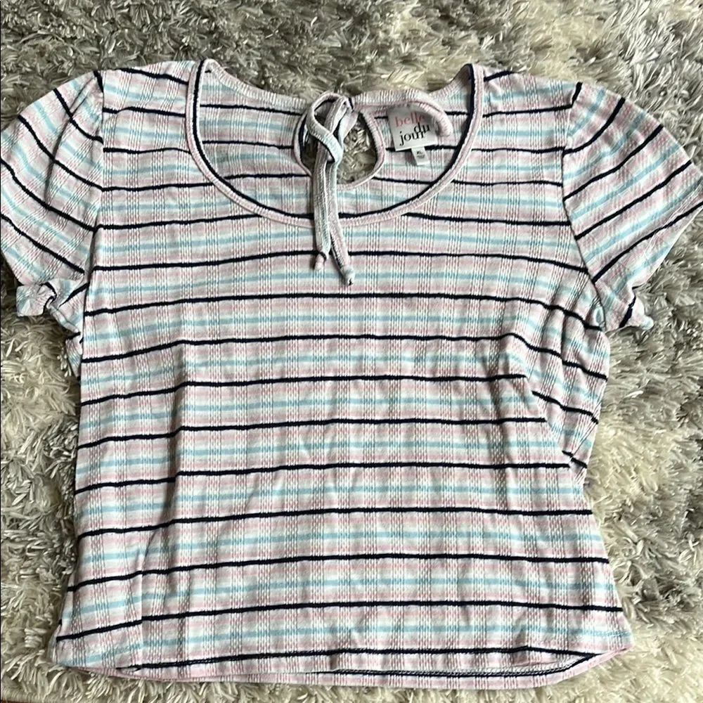 Striped Short Sleeve Top